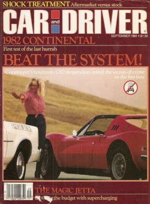 CAR & DRIVER 1981 SEPT - INDY, DODGE CHALLENGER